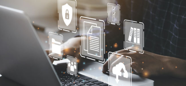 Secure encrypted data file management and organization in Docutone VDR